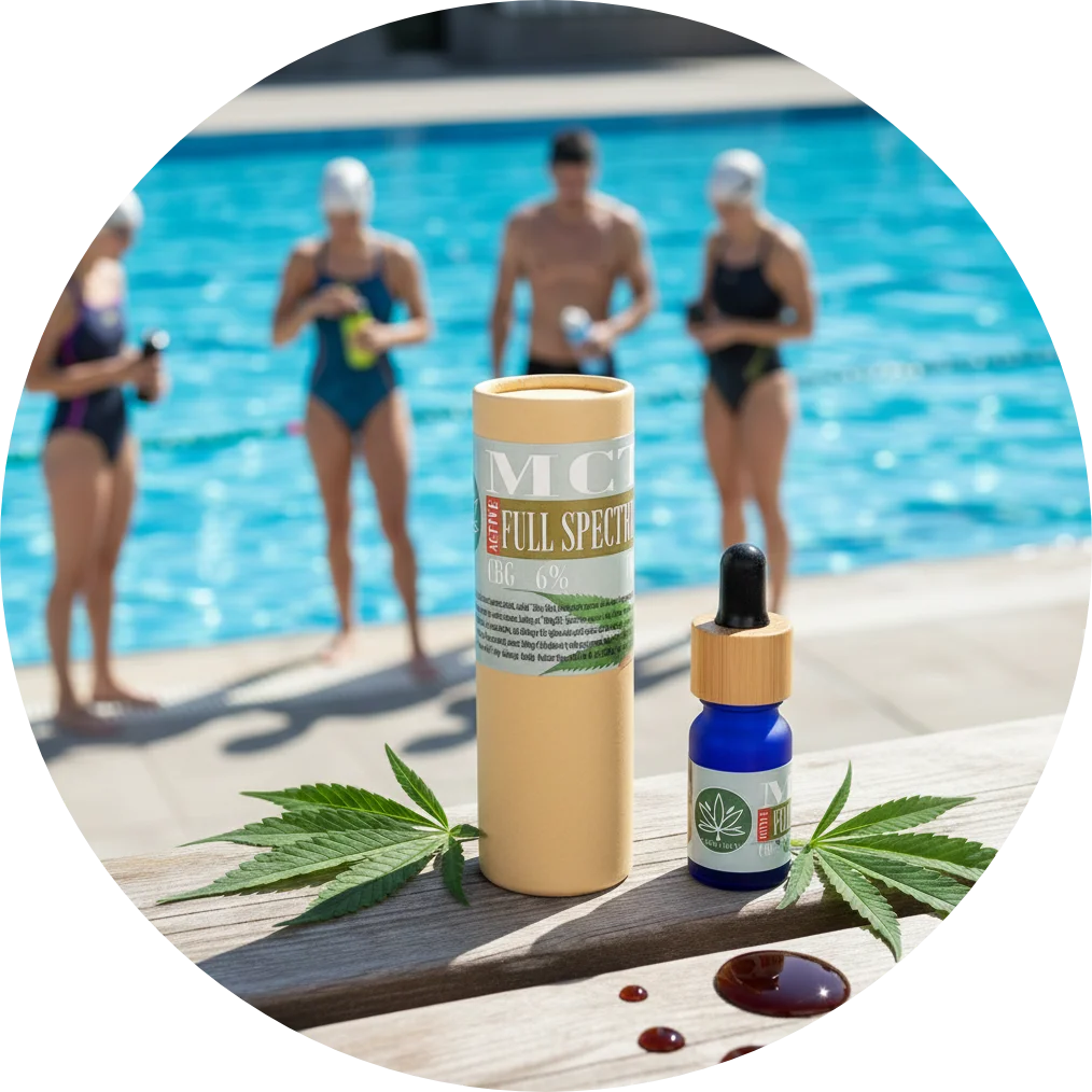 CBDITALY CBG Cannabis õli 6% ACTIVE FULL SPECTRUM pudeli detailvaade kanepilisandist