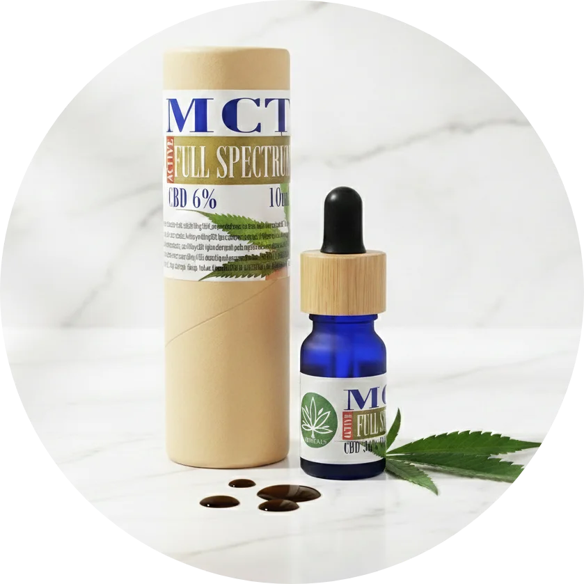 CBDITALY CBD Cannabis õli 6% ACTIVE FULL SPECTRUM lähivaade kanepilisandist
