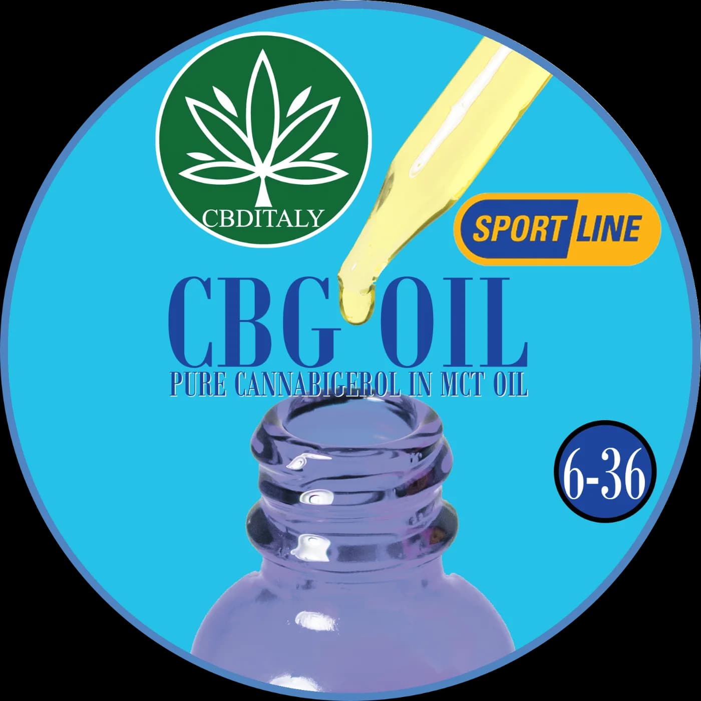CBG 36%, MCT-õli, THC-vaba, SPORTLINE