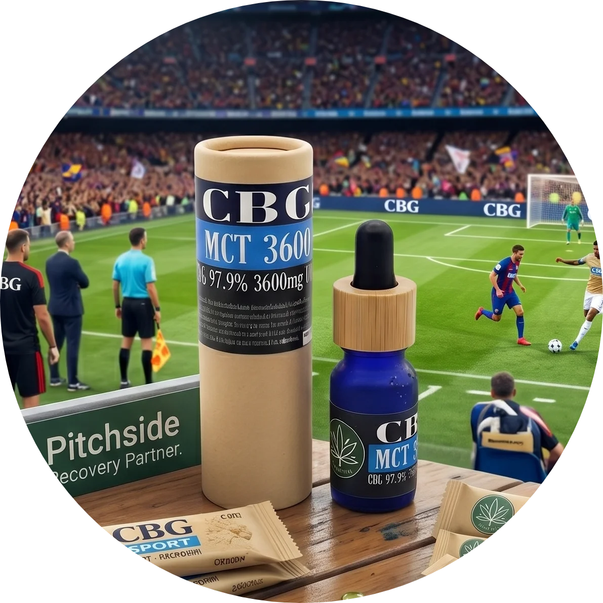 CBG 36%, MCT Oil, THC Free, SPORTLINE