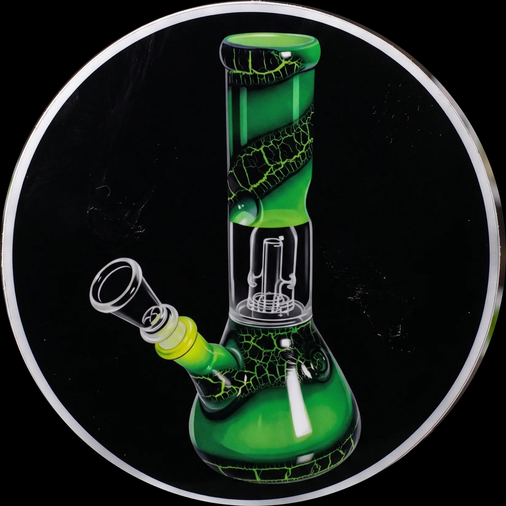 Ice Bong Dome Percolator 205mm Green