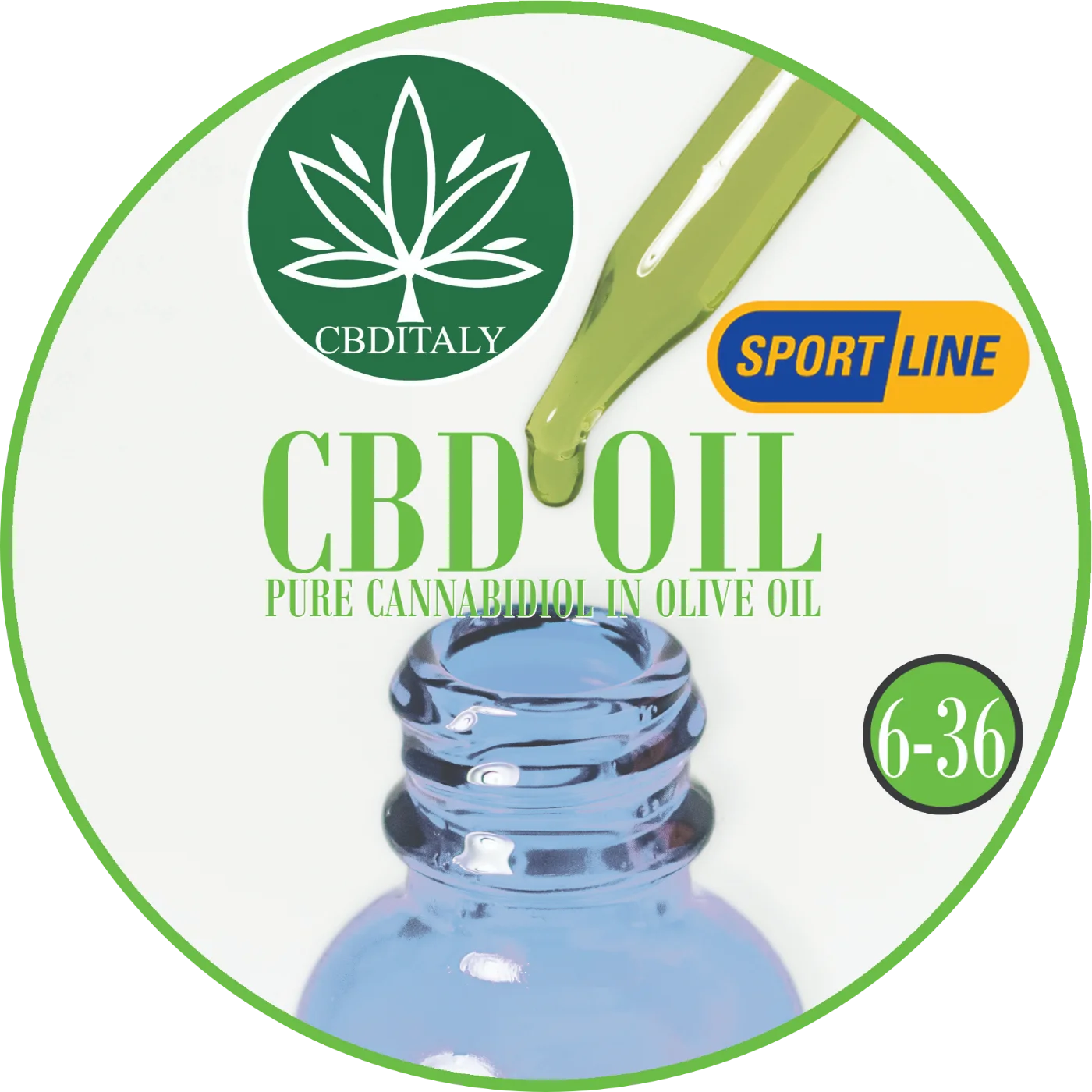 CBD Olive Oil 12-36% SPORTLINE | CBDITALY